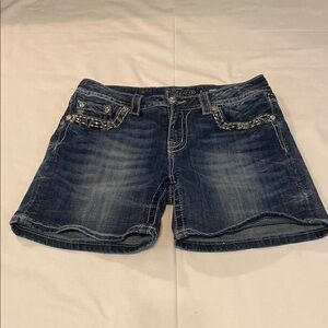 Miss Me Women's Blue Denim Shorts